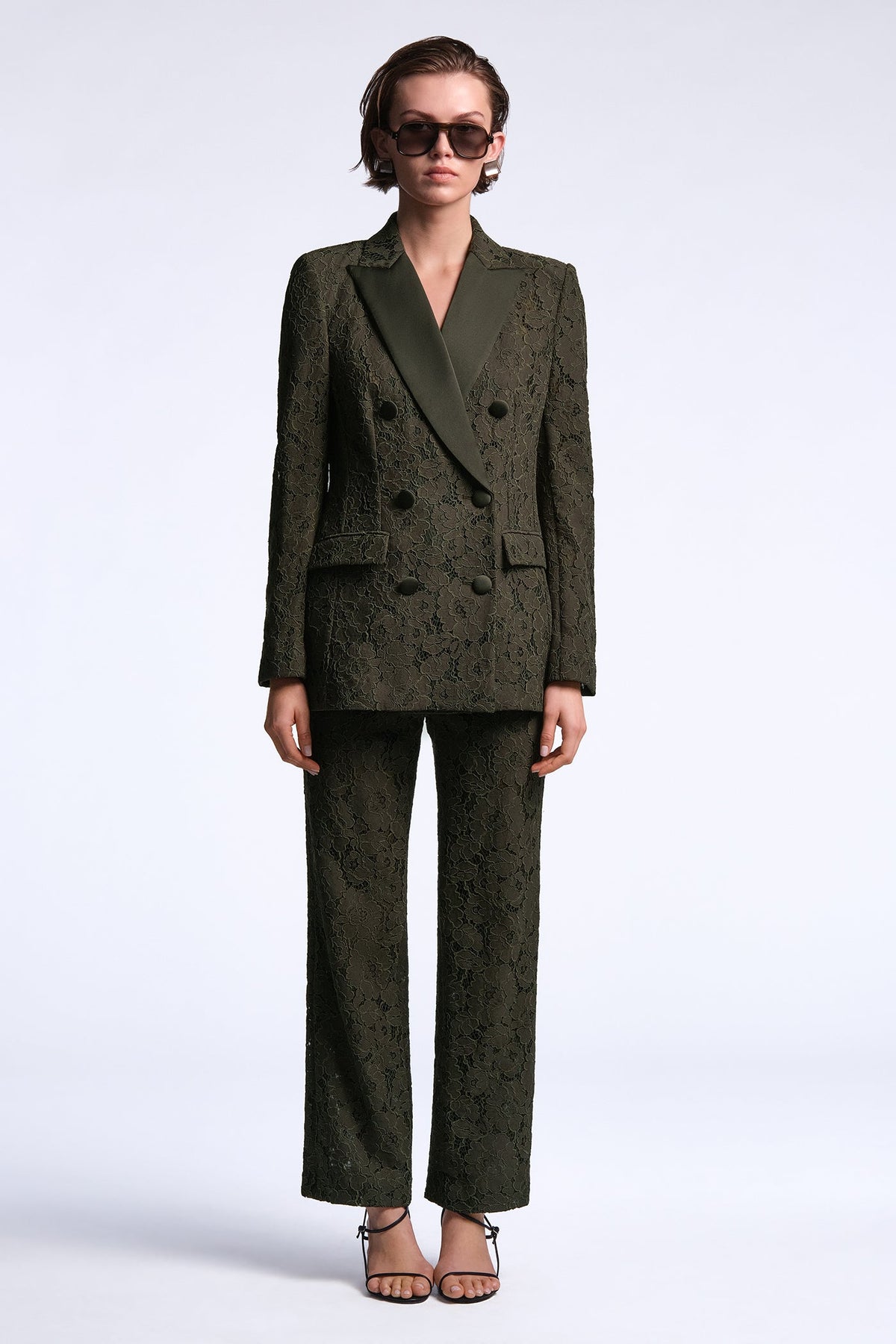 BCBGMAXAZRIA Kaia Blazer Dark Olive