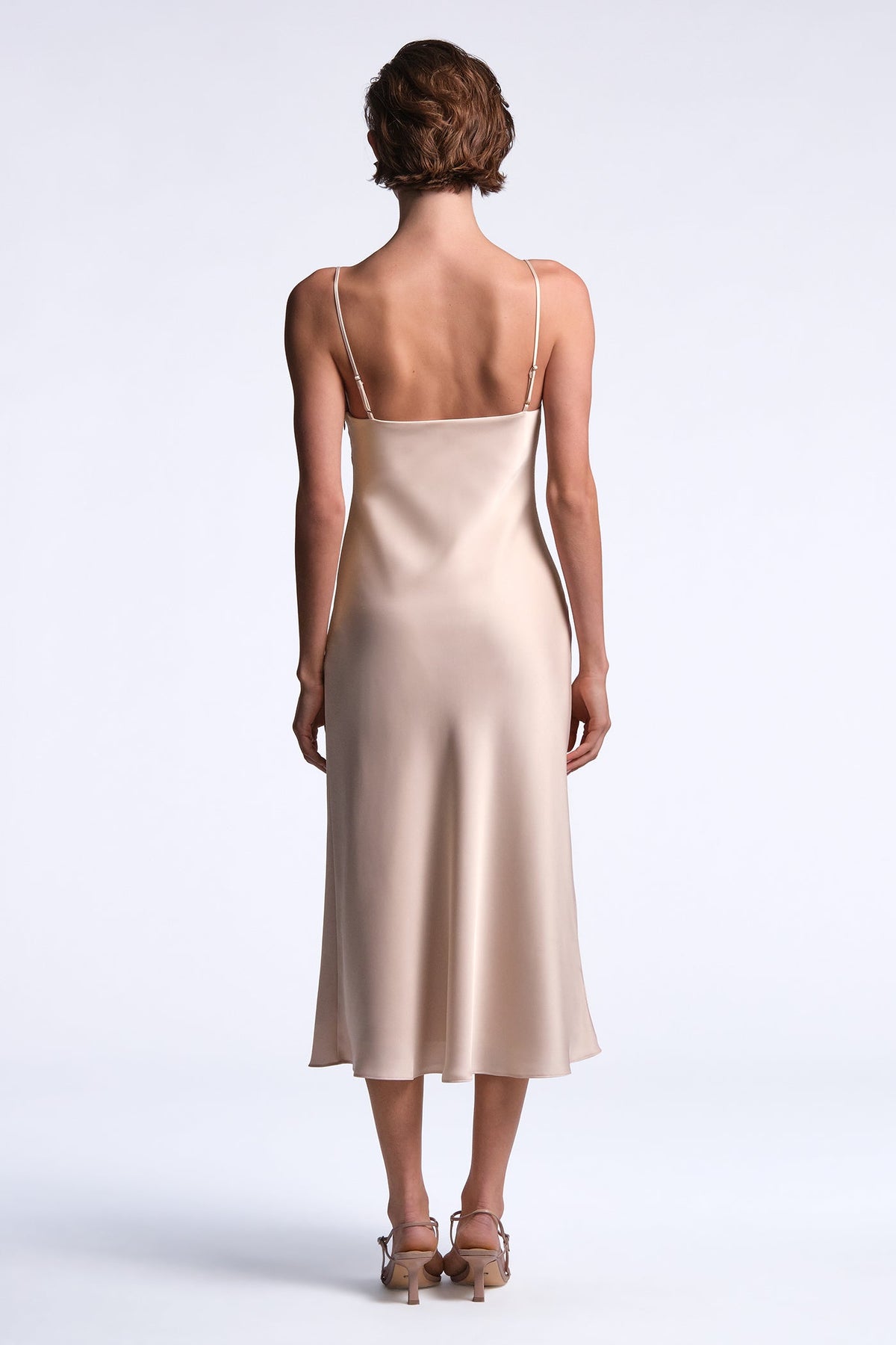 BCBGMAXAZRIA Mona Dress Peach Blush
