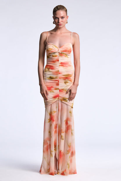 BCBGMAXAZRIA Soraya Gown Floral Echo Print