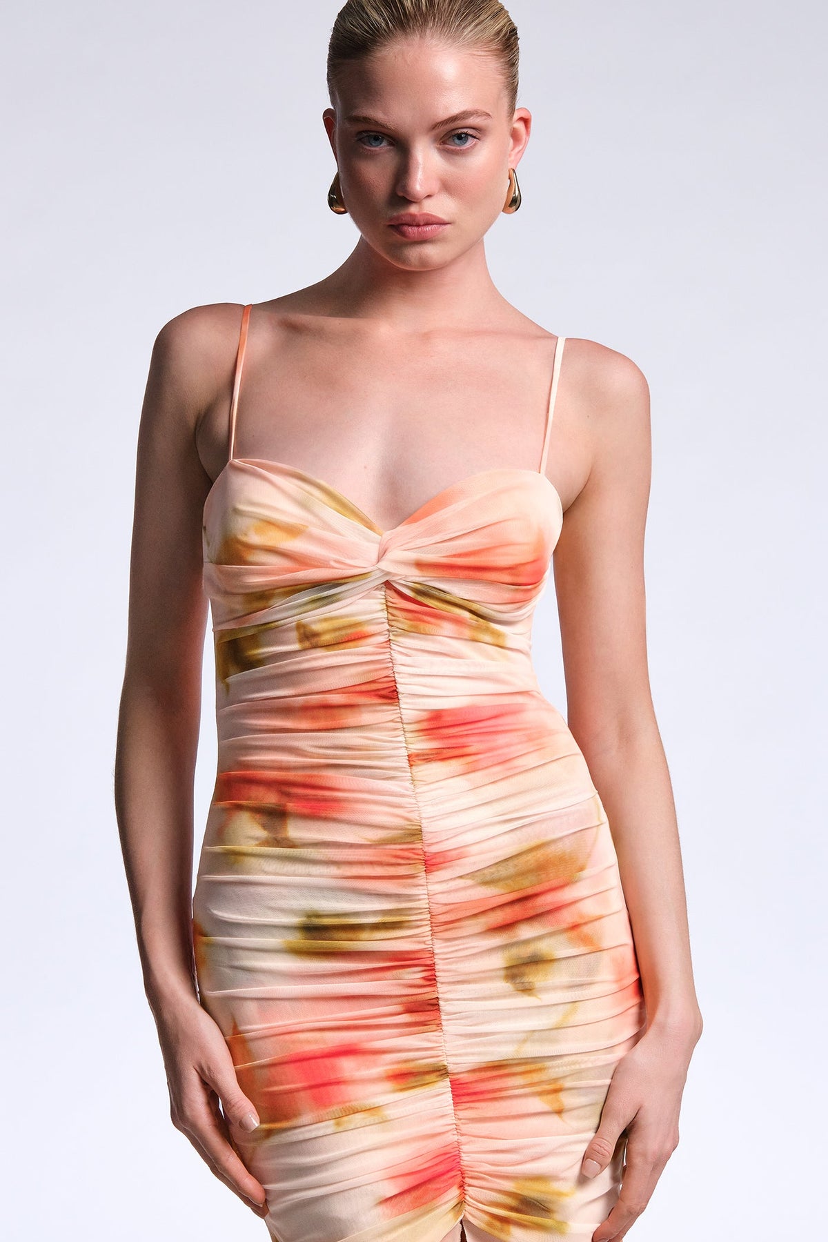 BCBGMAXAZRIA Soraya Gown Floral Echo Print