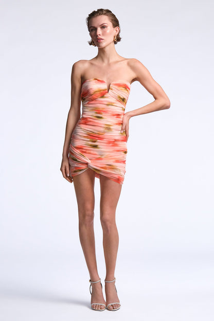 BCBGMAXAZRIA Elia Dress Floral Echo Print