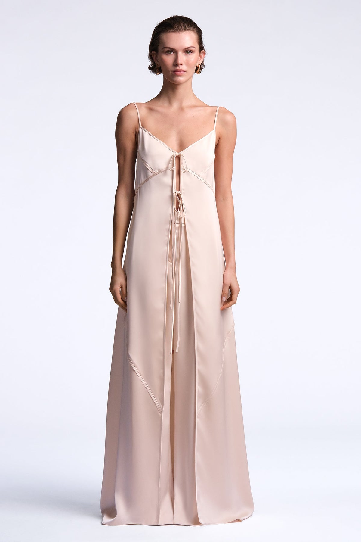 BCBGMAXAZRIA Cherie Blouse Peach Blush