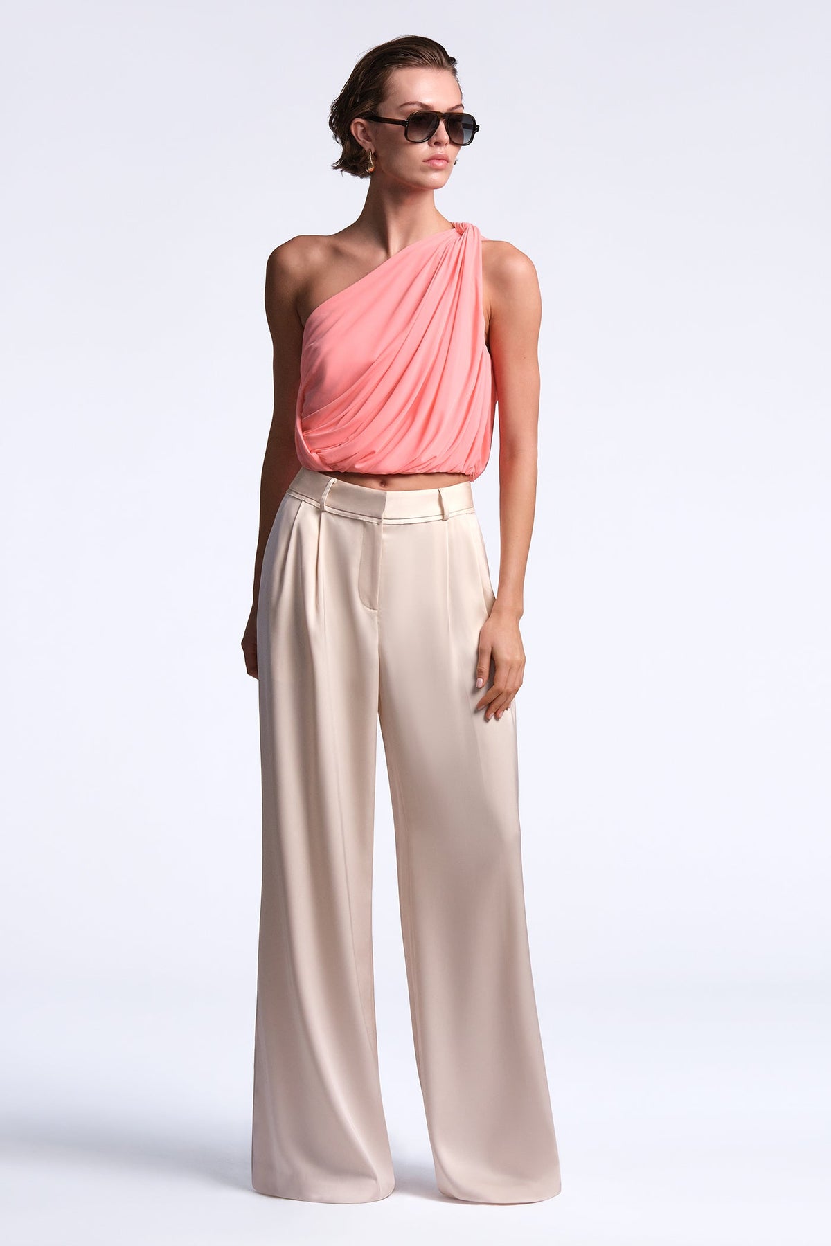 BCBGMAXAZRIA Lianna Top Candy Pink