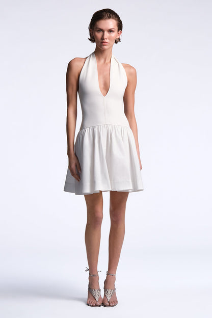 BCBGMAXAZRIA Perle Dress White
