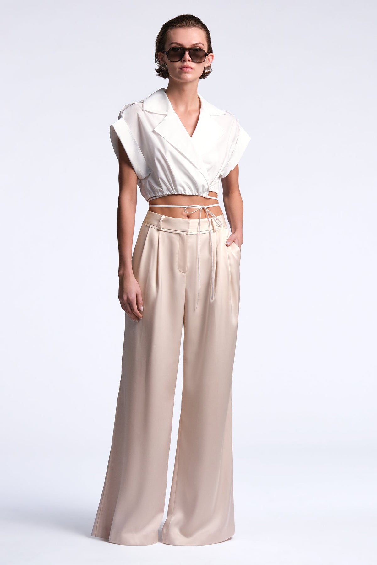 BCBGMAXAZRIA Karrigan Top White