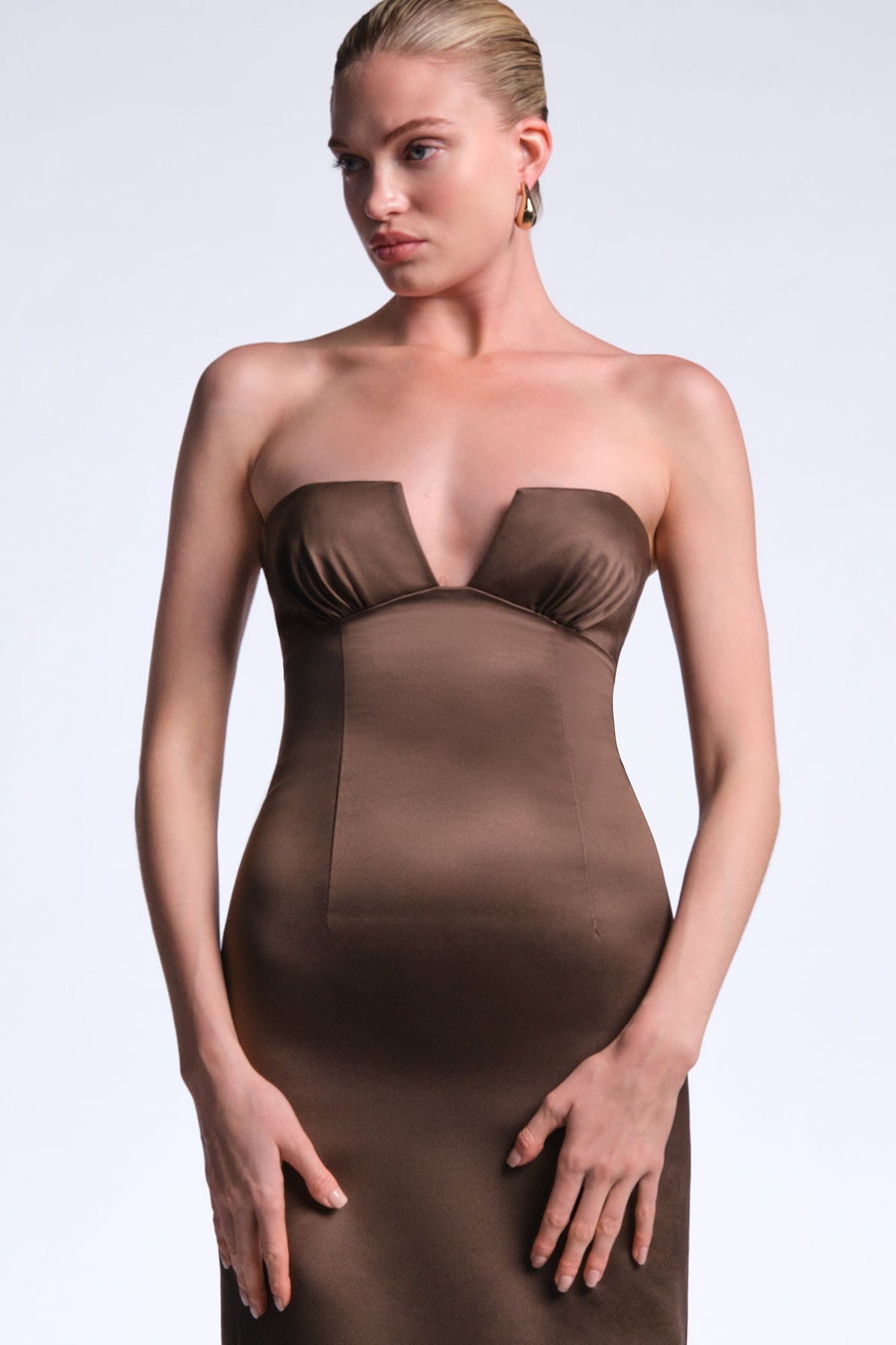 BCBGMAXAZRIA Mariane Gown Chocolate