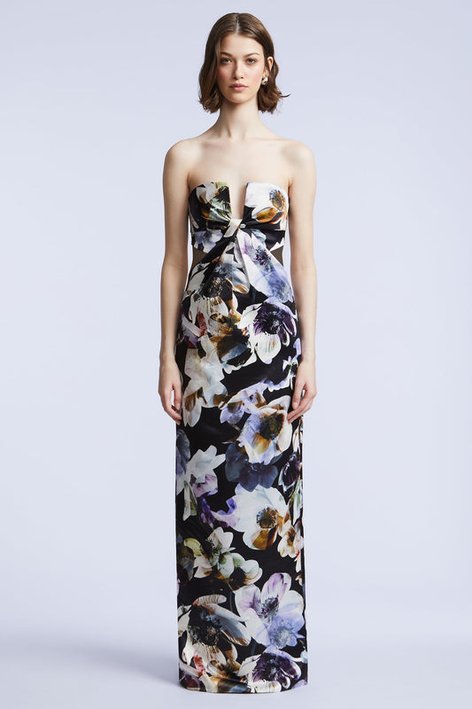 BCBGMAXAZRIA Roslyn Gown Secret Garden Print