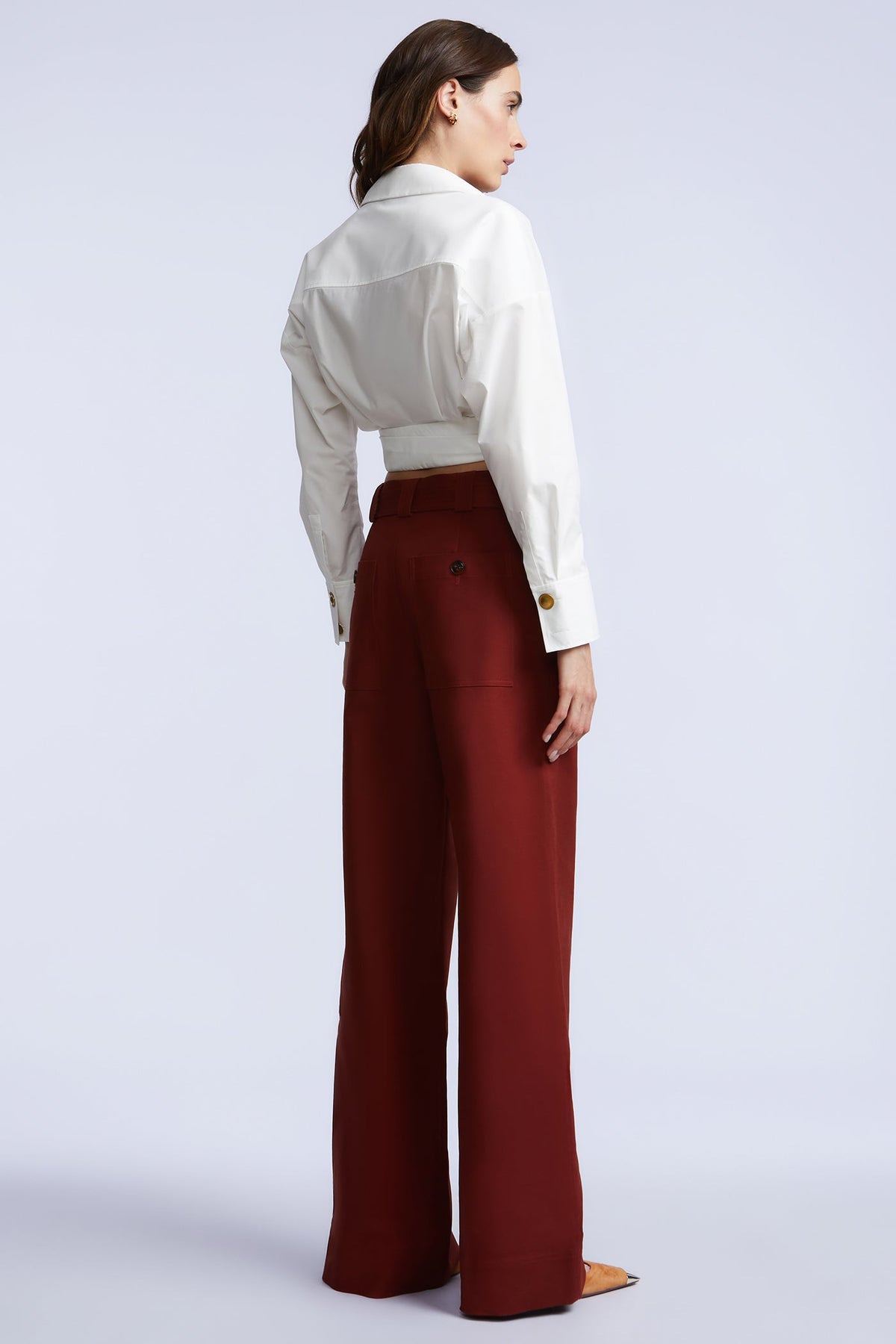 BCBGMAXAZRIA Ciara Shirt White