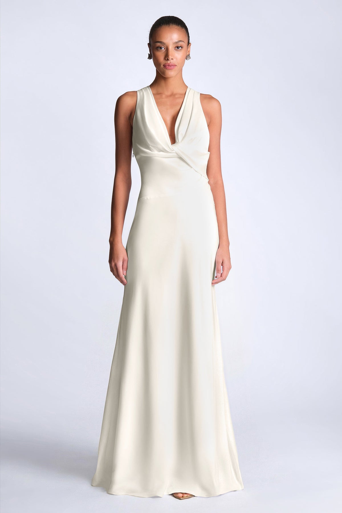 BCBGMAXAZRIA Demi Gown Gardenia