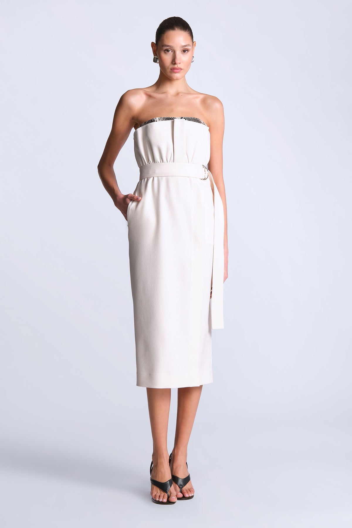 BCBGMAXAZRIA Kate Dress Gardenia