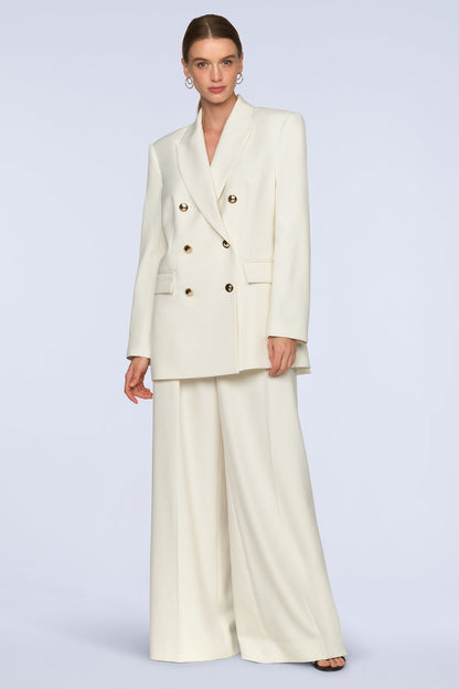 BCBGMAXAZRIA Tonya Blazer Gardenia