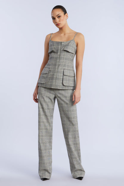 BCBGMAXAZRIA Glen Plaid Vest Glen Plaid