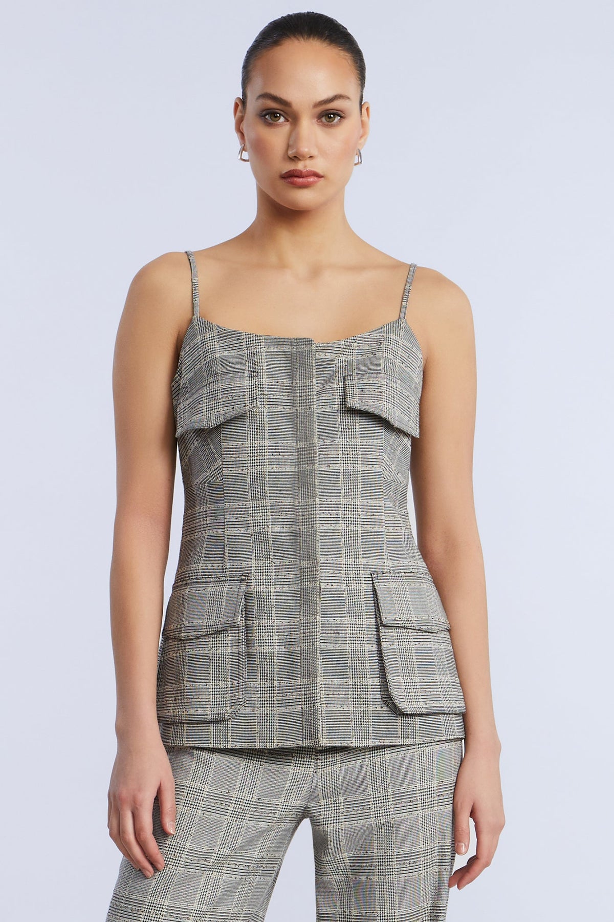BCBGMAXAZRIA Glen Plaid Vest Glen Plaid