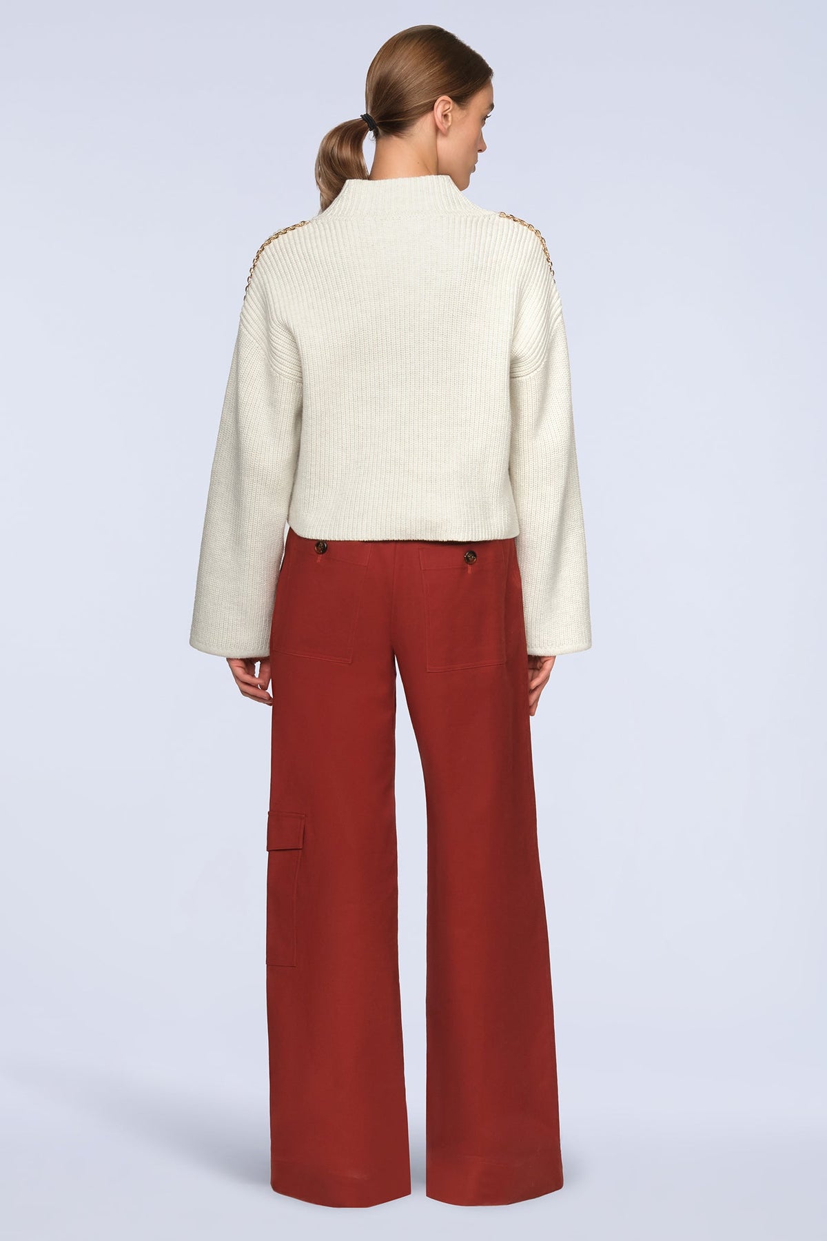 BCBGMAXAZRIA Juno Sweater Gardenia