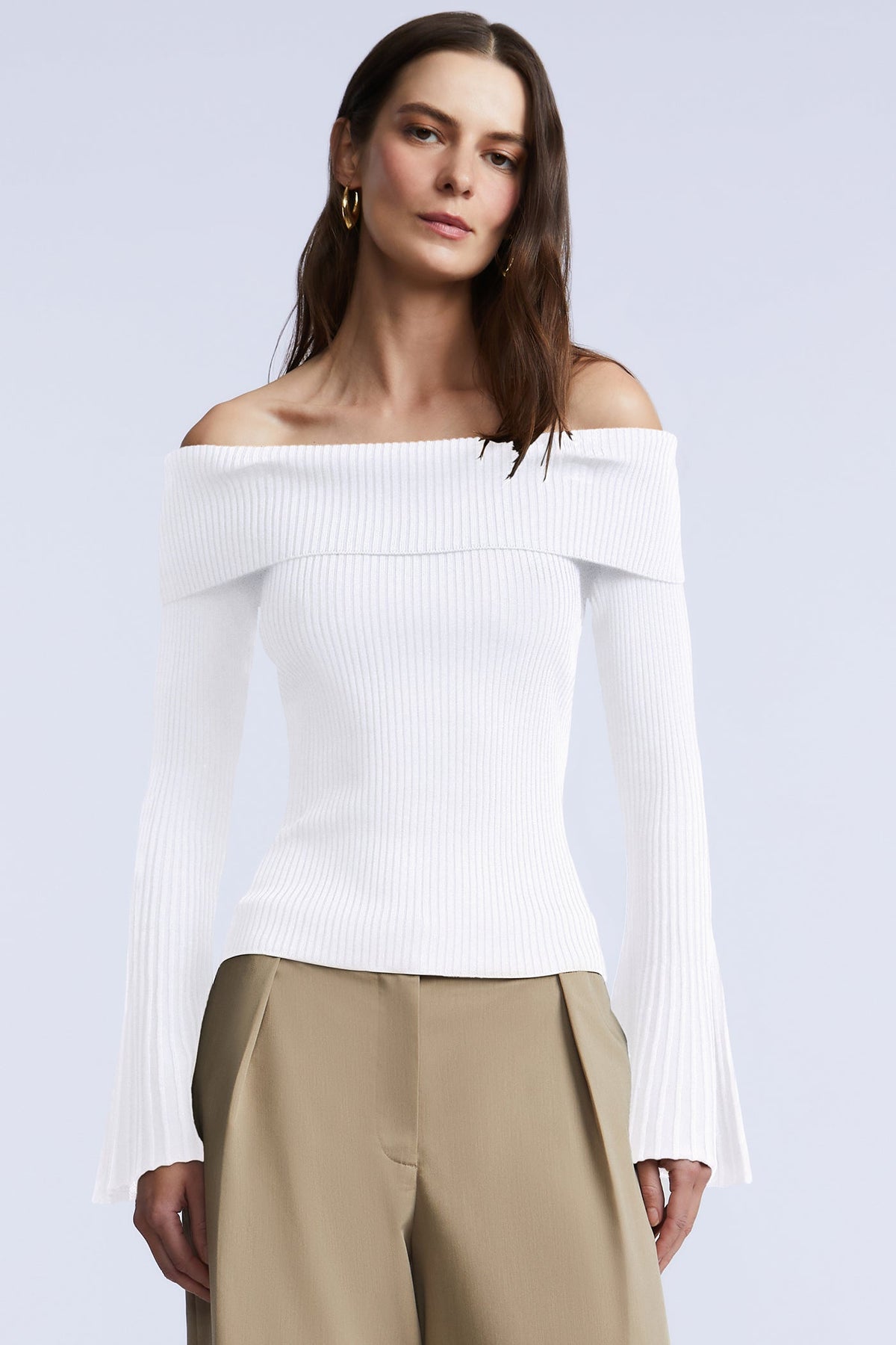 BCBGMAXAZRIA Sierra Sweater Gardenia