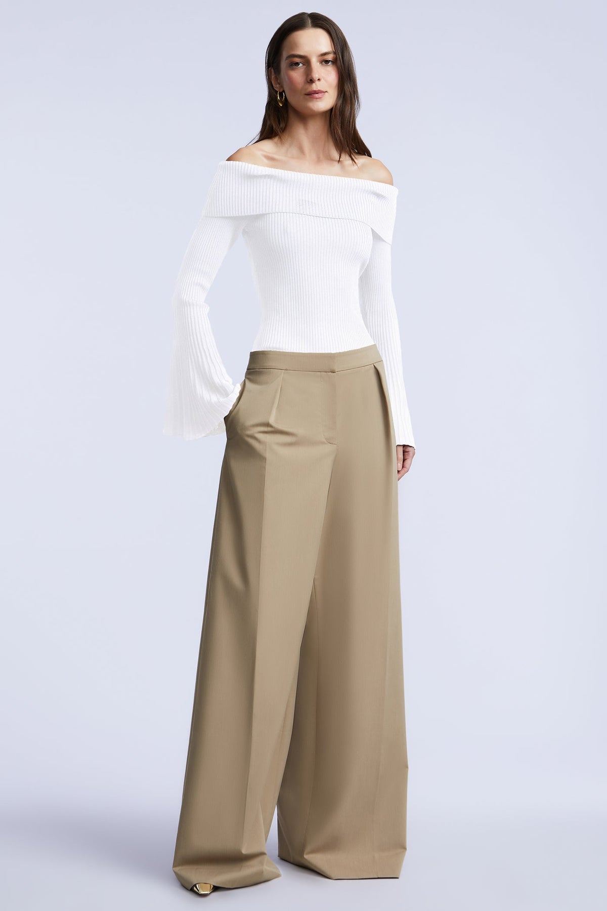 BCBGMAXAZRIA Sierra Sweater Gardenia