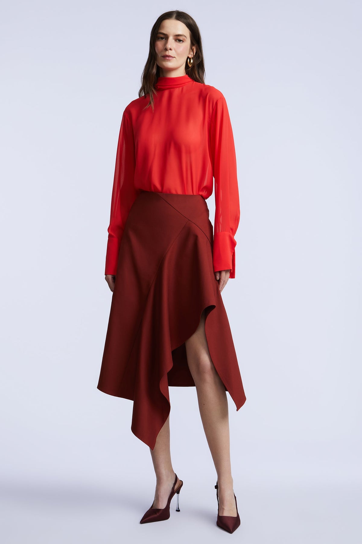 BCBGMAXAZRIA Emma Skirt Rust