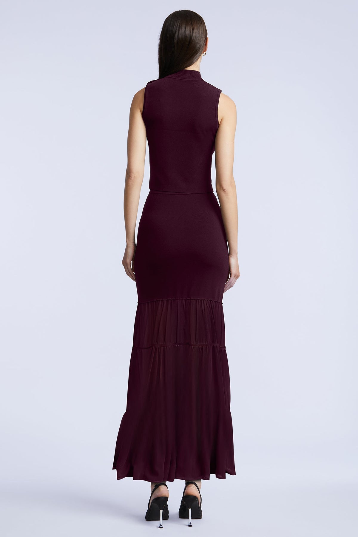 BCBGMAXAZRIA Elodie Maxi Skirt Port