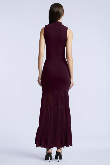 BCBGMAXAZRIA Elodie Maxi Skirt Port