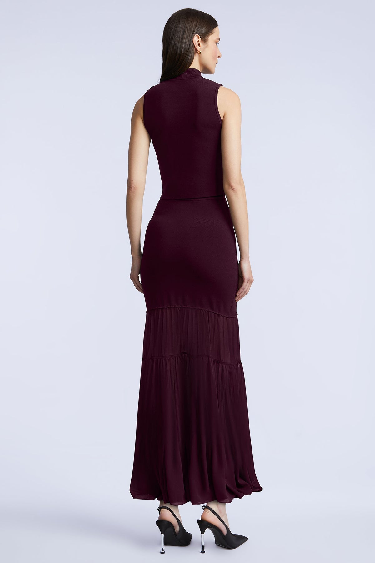 BCBGMAXAZRIA Elodie Maxi Skirt Port