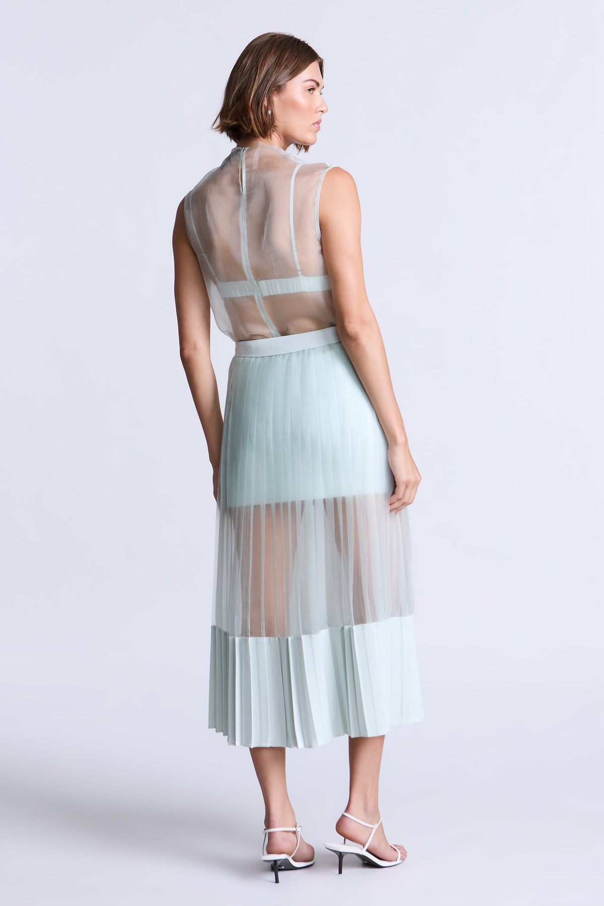 BCBGMAXAZRIA Erin Skirt Aqua