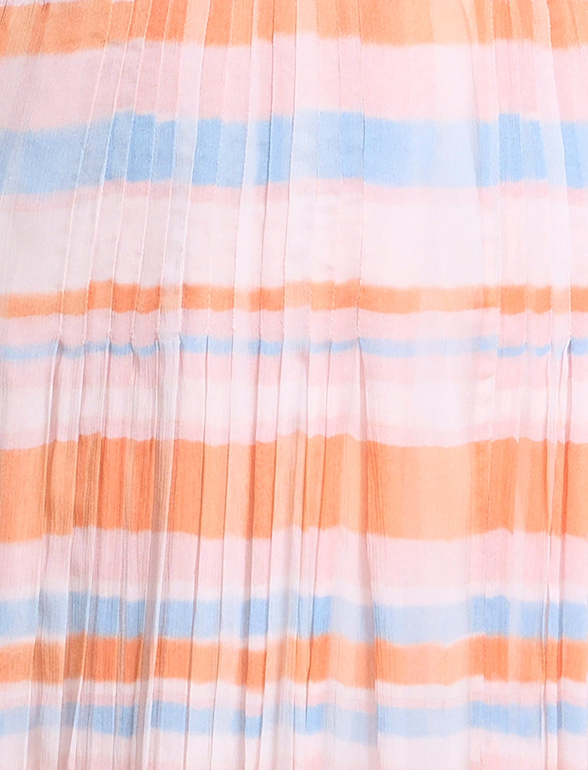 BCBGMAXAZRIA Printed Pleated Skirt Plaid Print