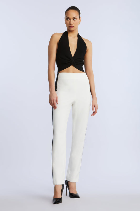 BCBGMAXAZRIA Tux Pant White/Black