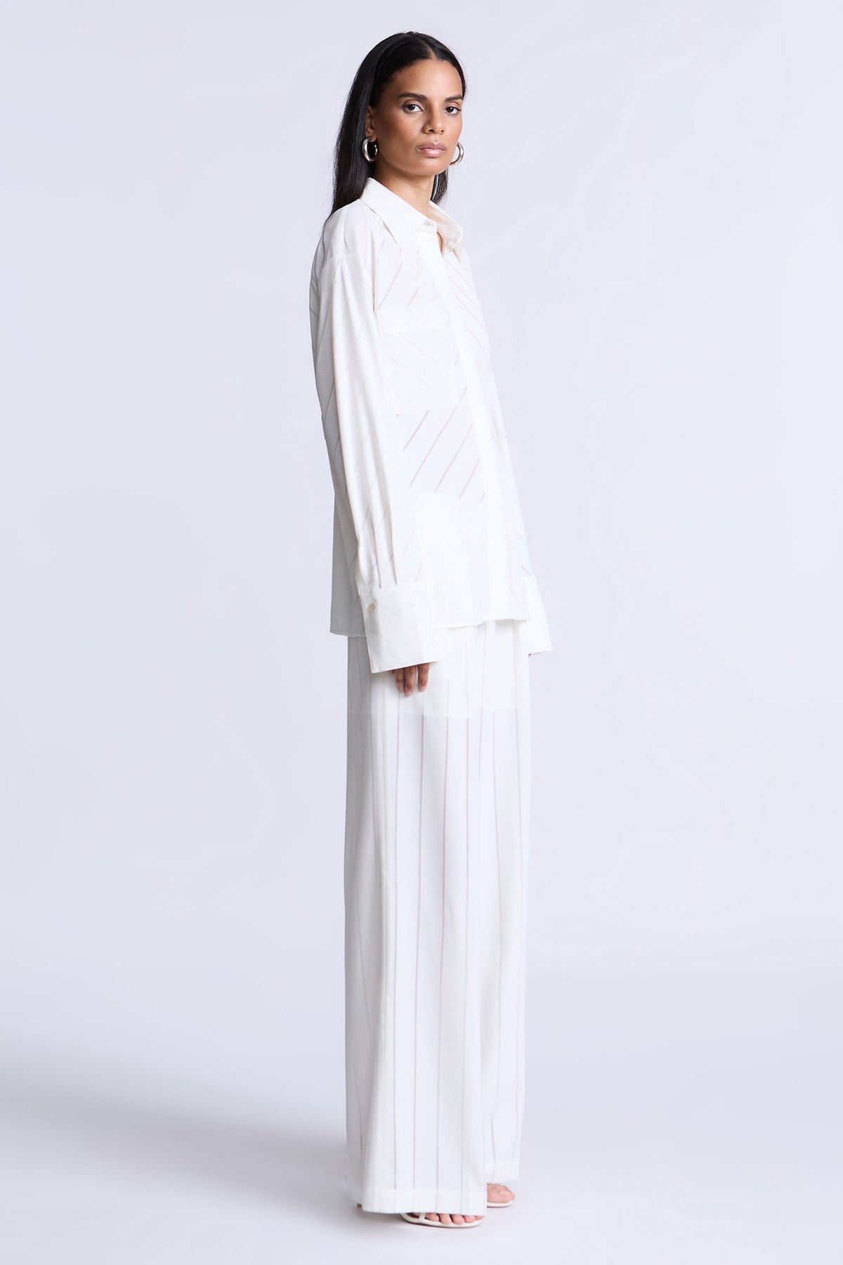BCBGMAXAZRIA Eden Top Snow White